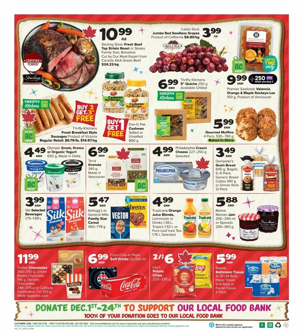 thrifty foods flyer december 18 24 2
