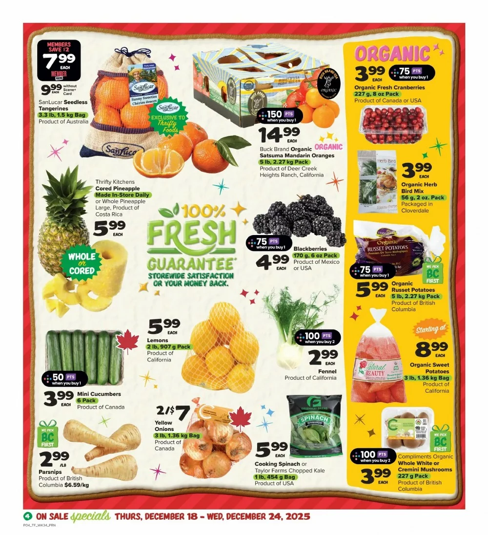 thrifty foods flyer december 18 24 5