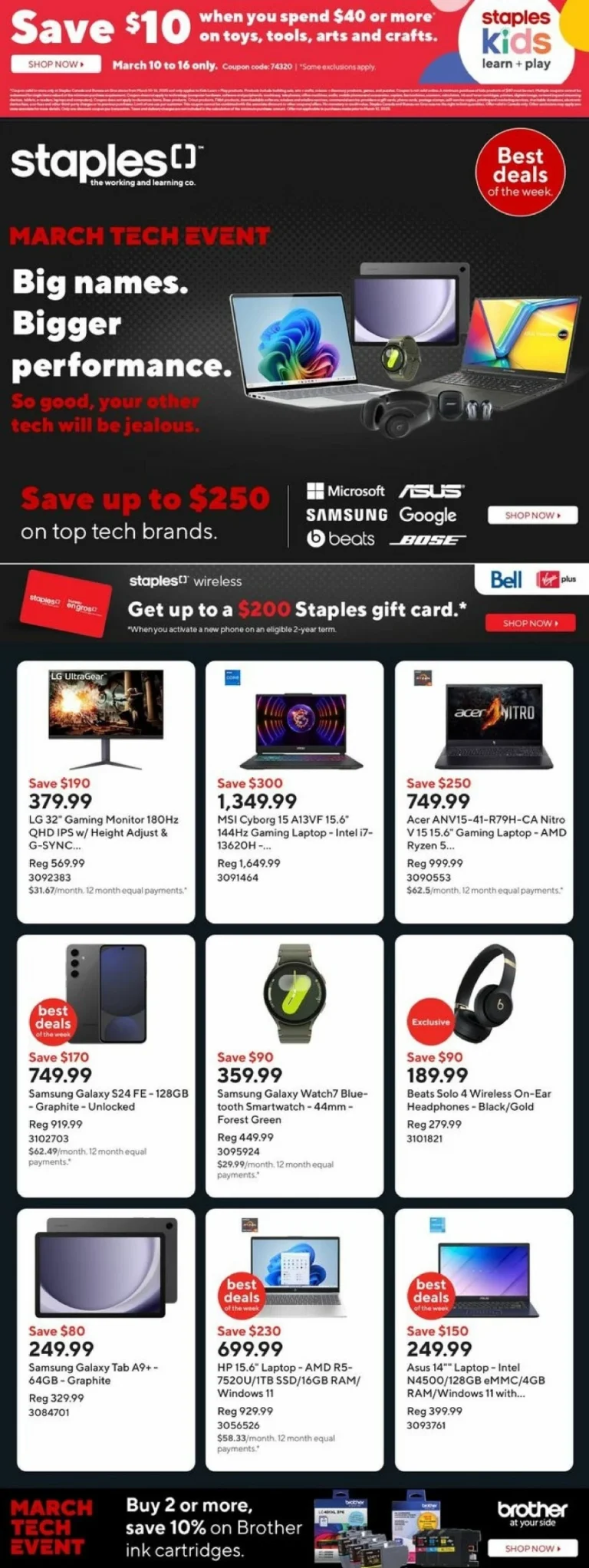 staples flyer