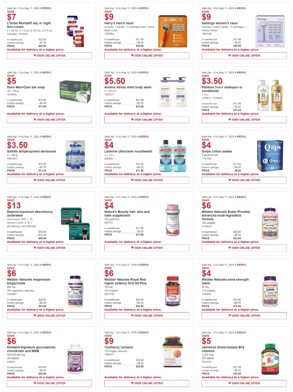 costco new jersey flyer