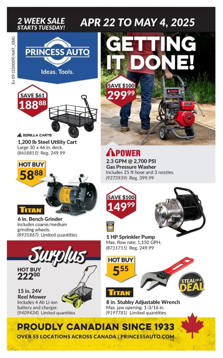 princess auto flyer new week