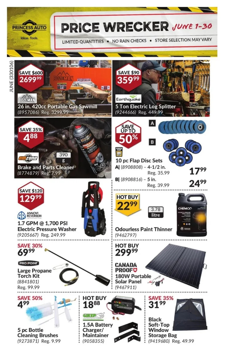 princess auto flyer june 2025
