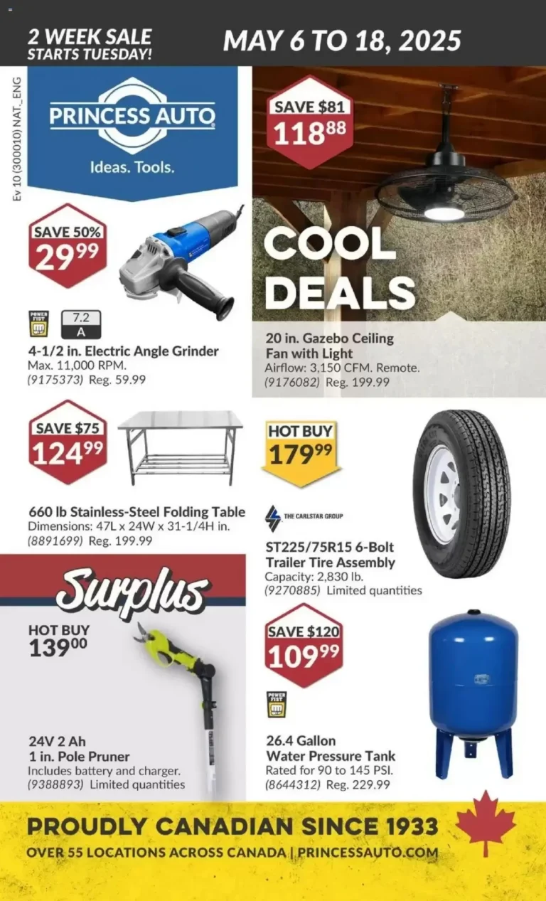 princess auto flyer may