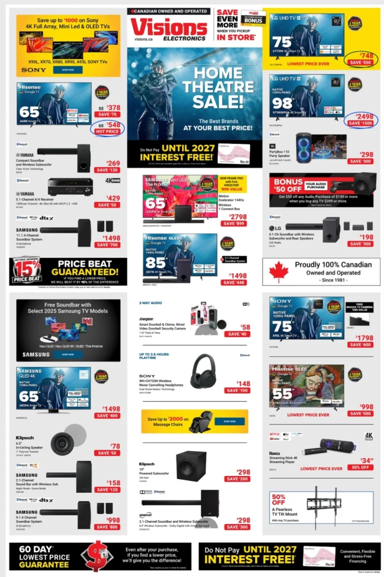 visions electronics flyer