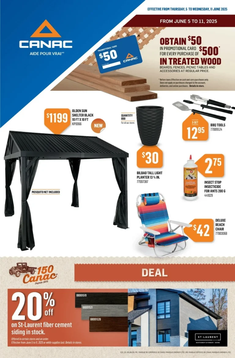 canac flyer, canac circulaire