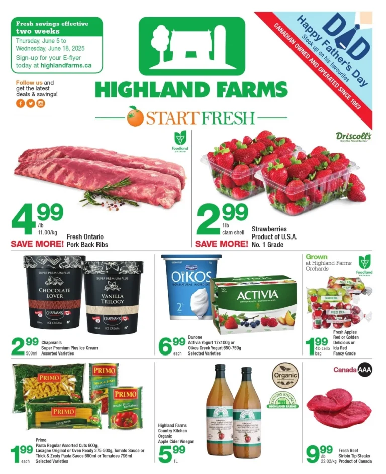highland farms flyer