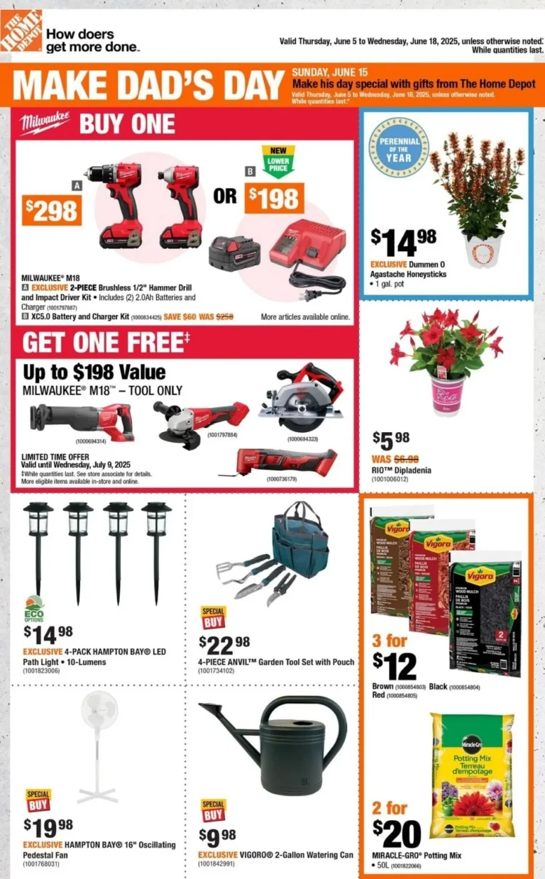 home depot flyer canada father day