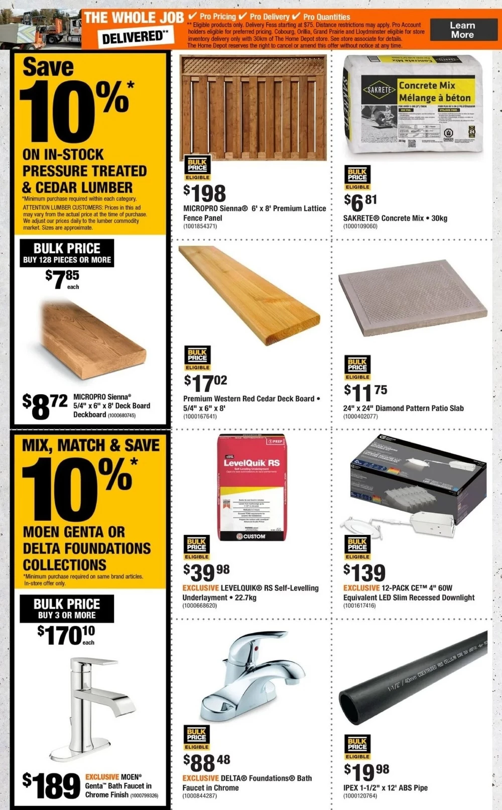 home depot flyer june 5 11 10