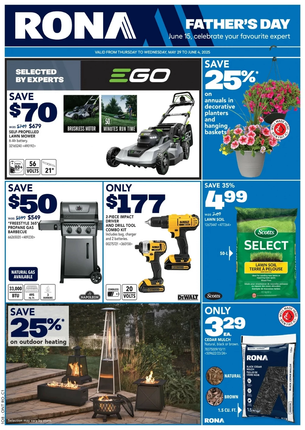 rona flyer, rona circulaire