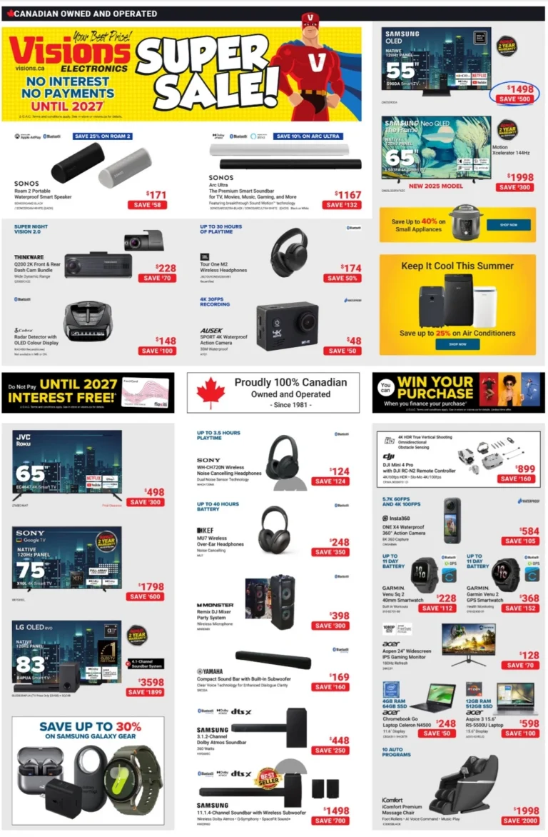 visions electronics flyer
