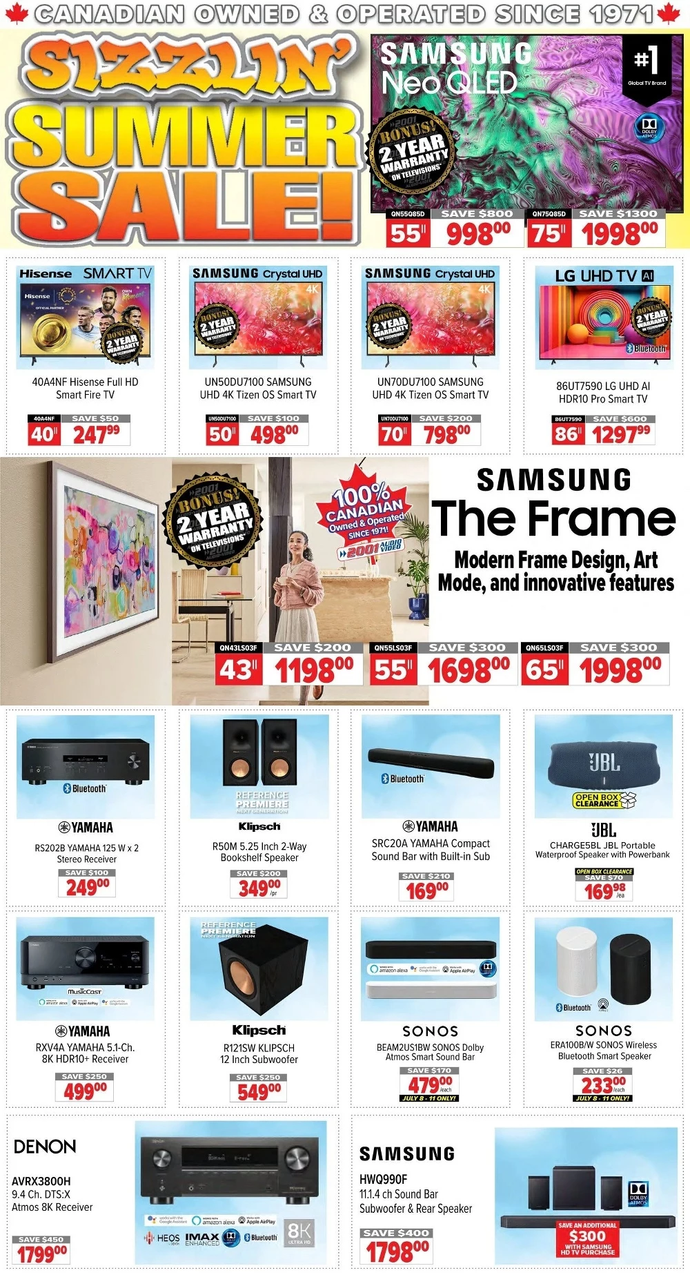 2001 audio video flyer