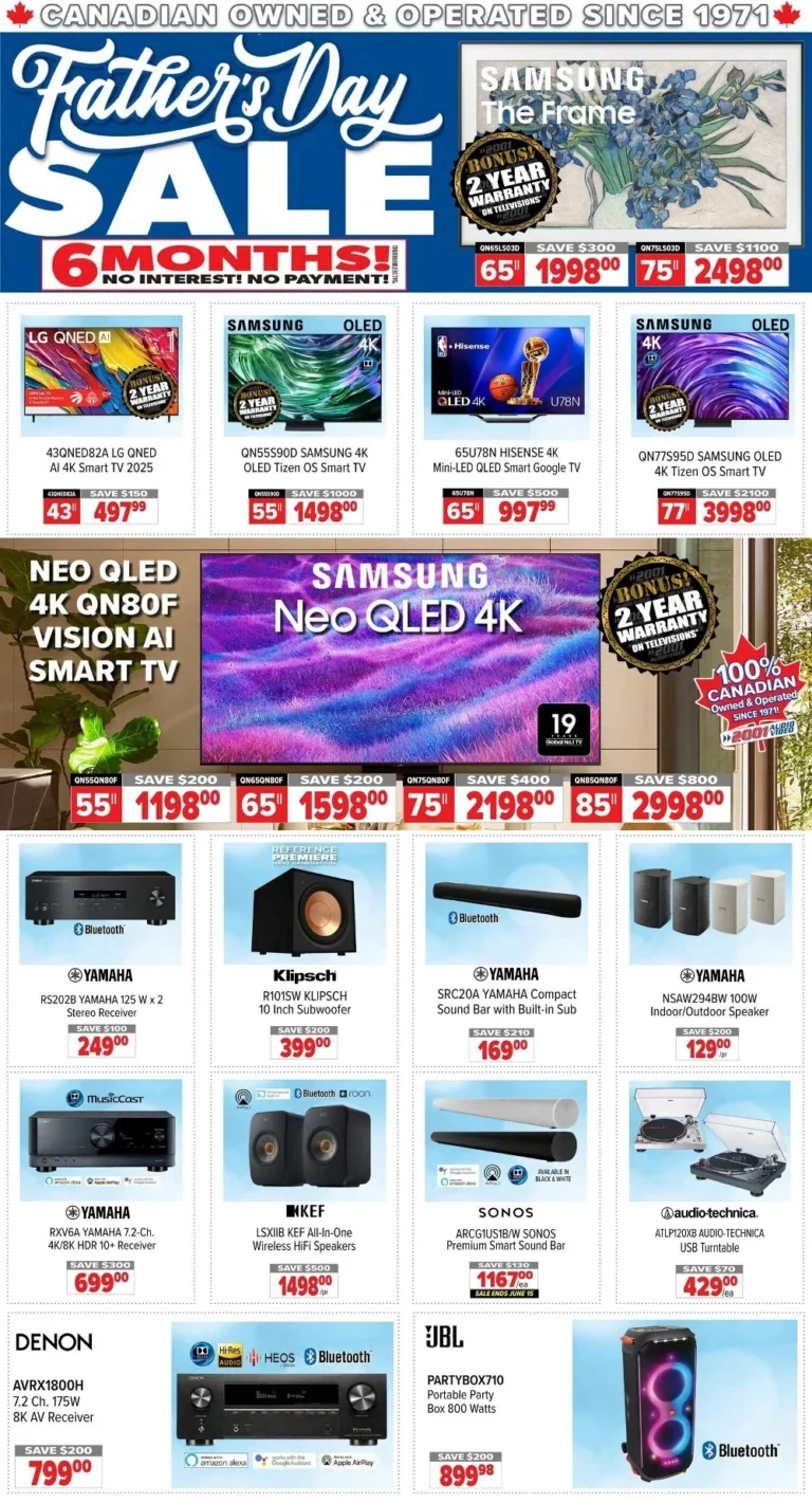 2001 audio video flyer, happy father's day