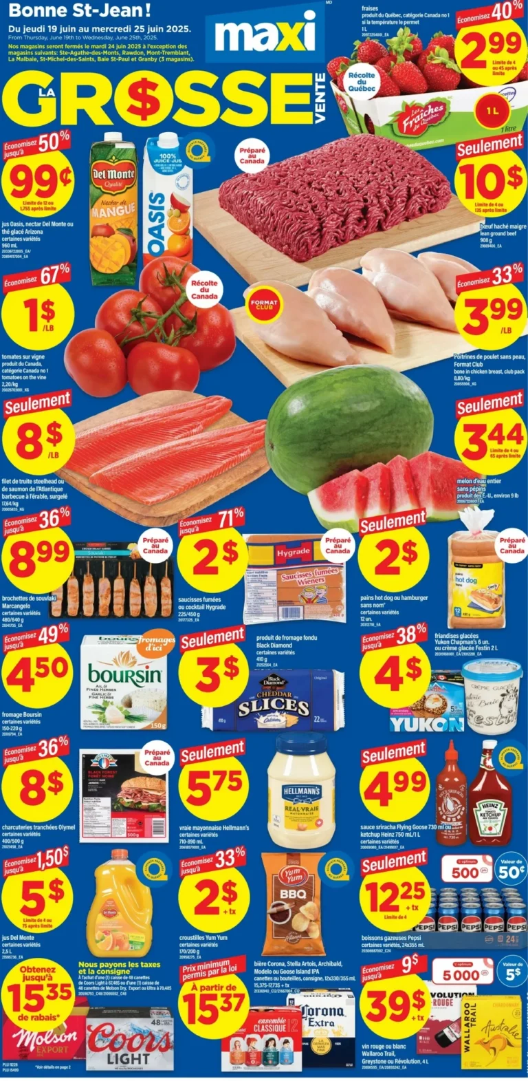 maxi flyer, maxi circulaire, maxi upcoming flyer