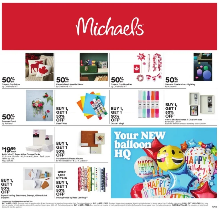 michaels flyer canada
