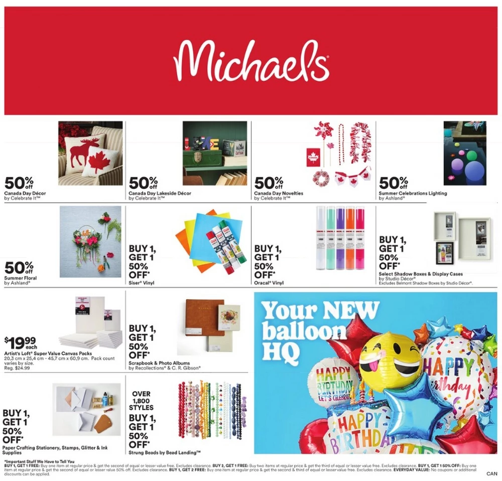 michaels flyer canada