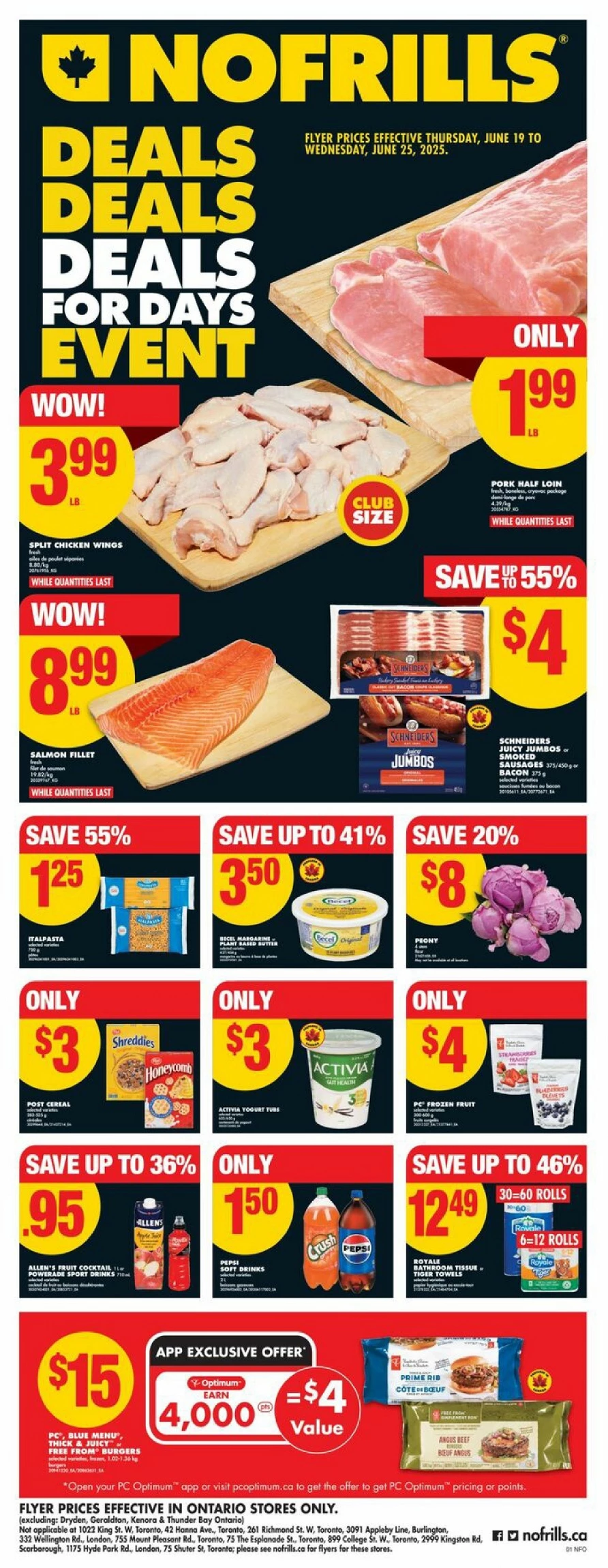 no frills flyer ont jne 19 25 2