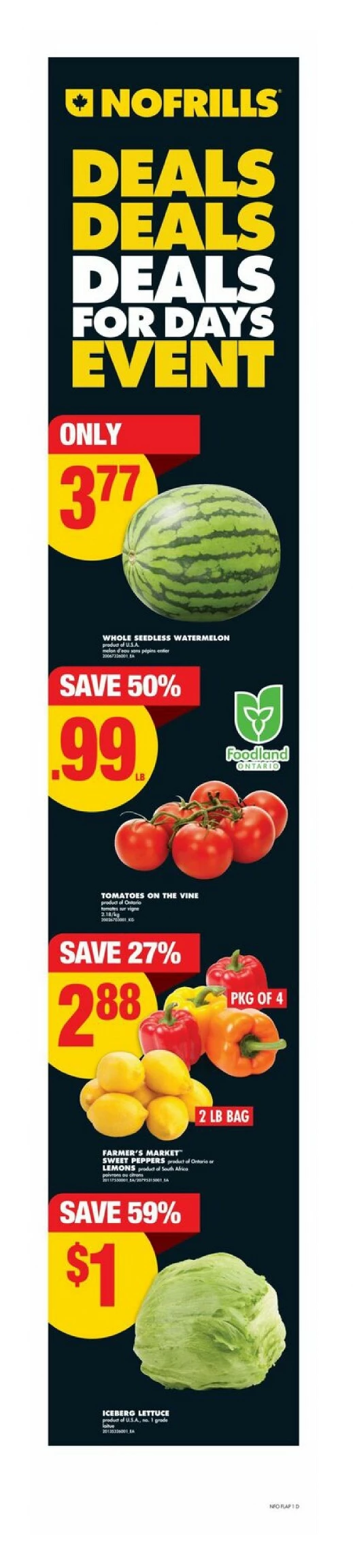 no frills flyer ont. canada day