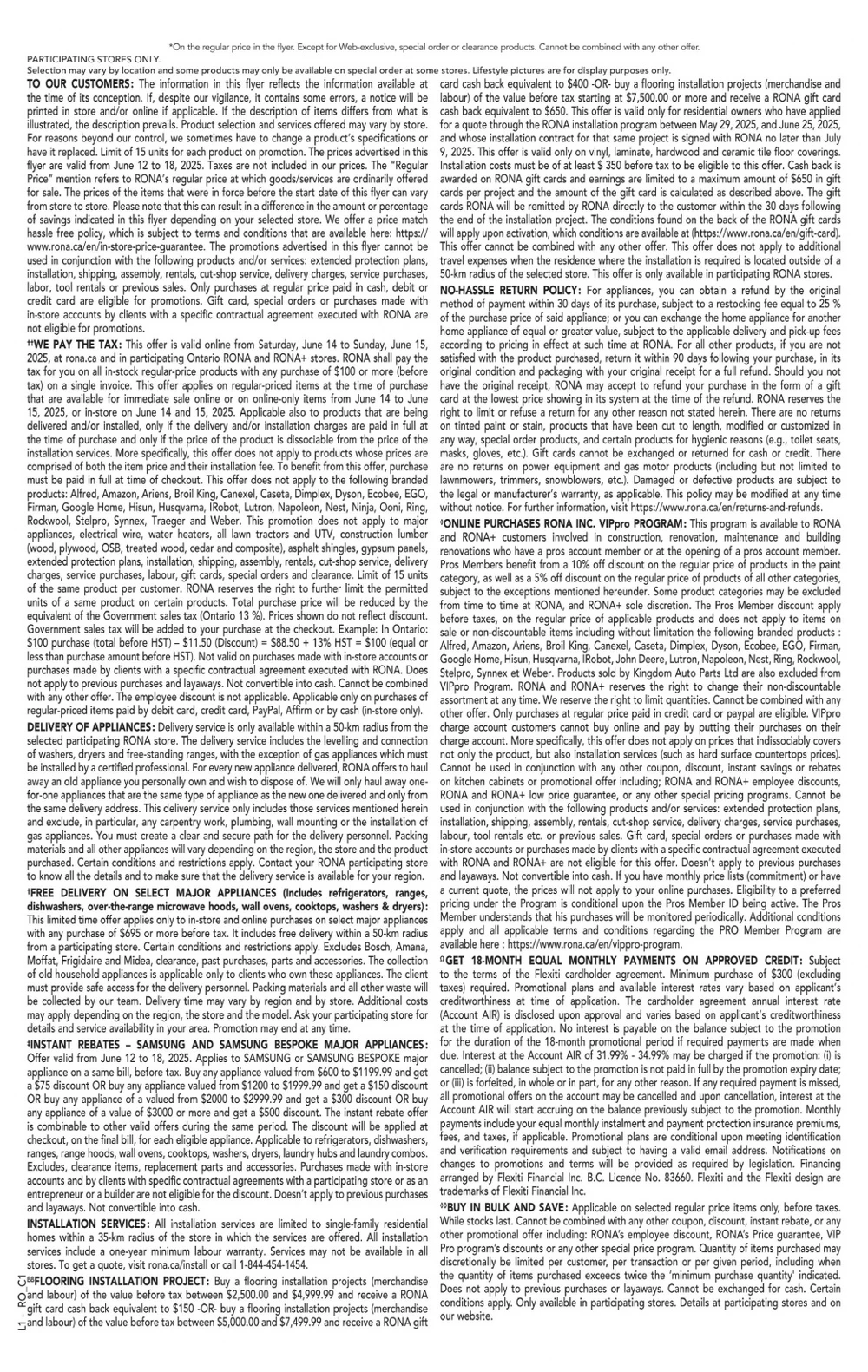 rona canada flyer june 12 18 21