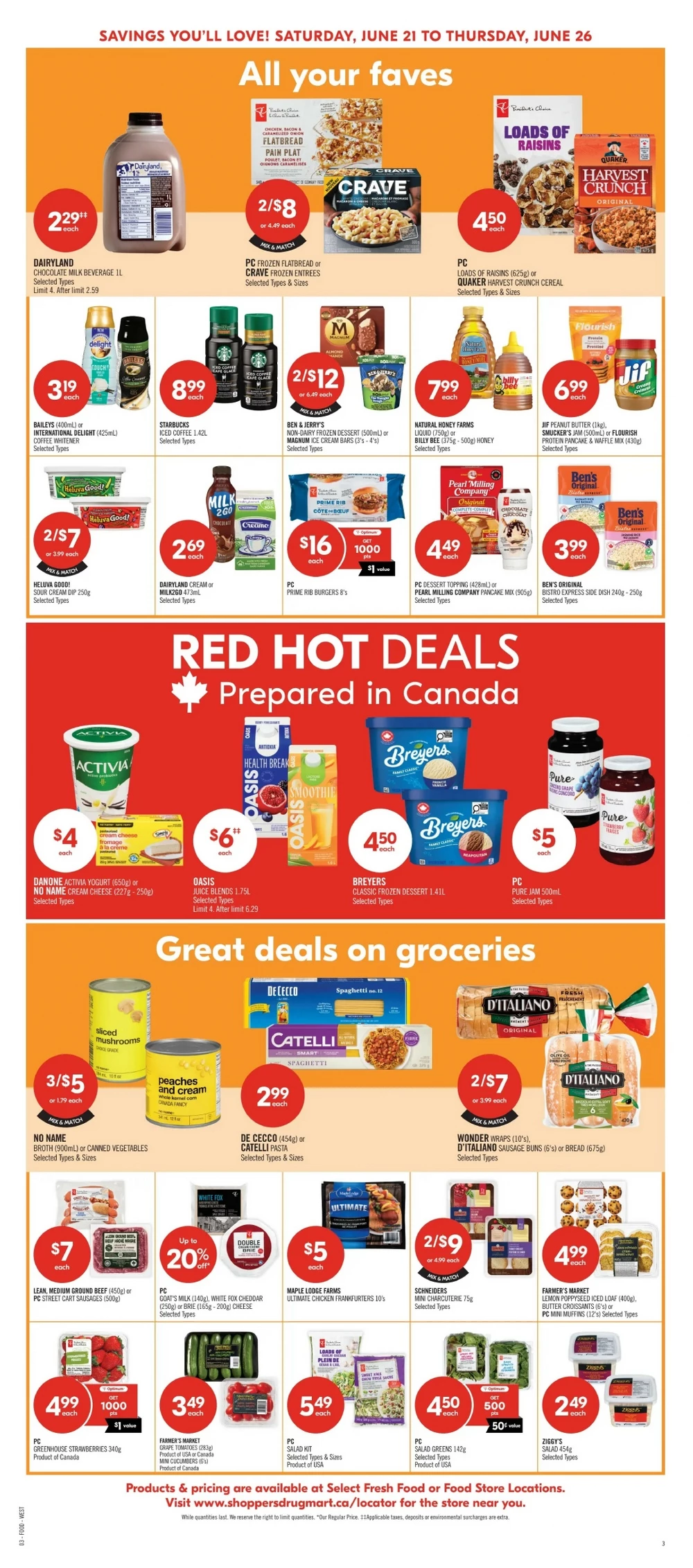 shoppers drug mart flyer june 21 26 15
