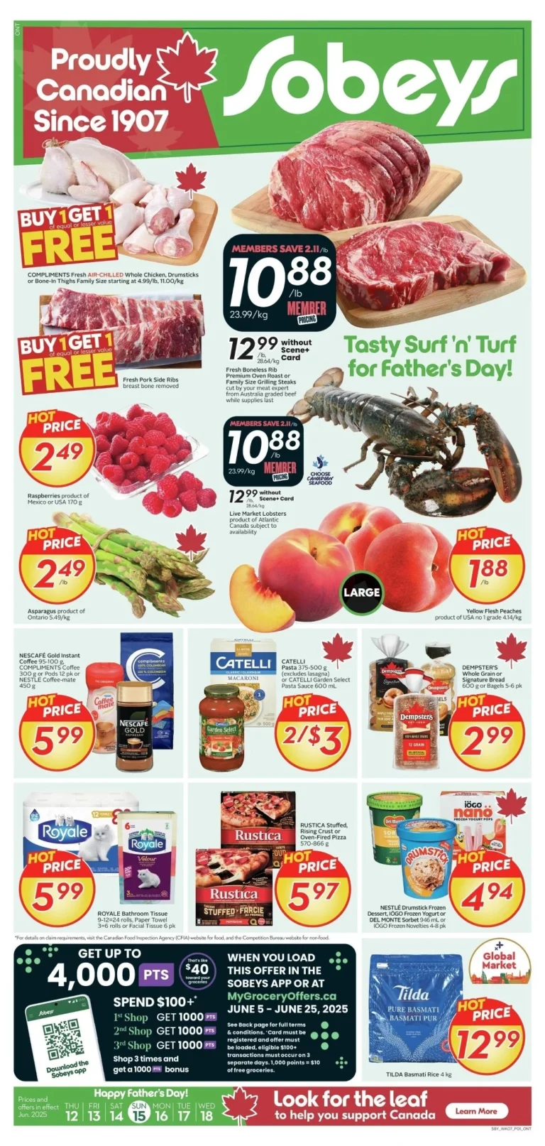 sobeys flyer ont. happy father's day