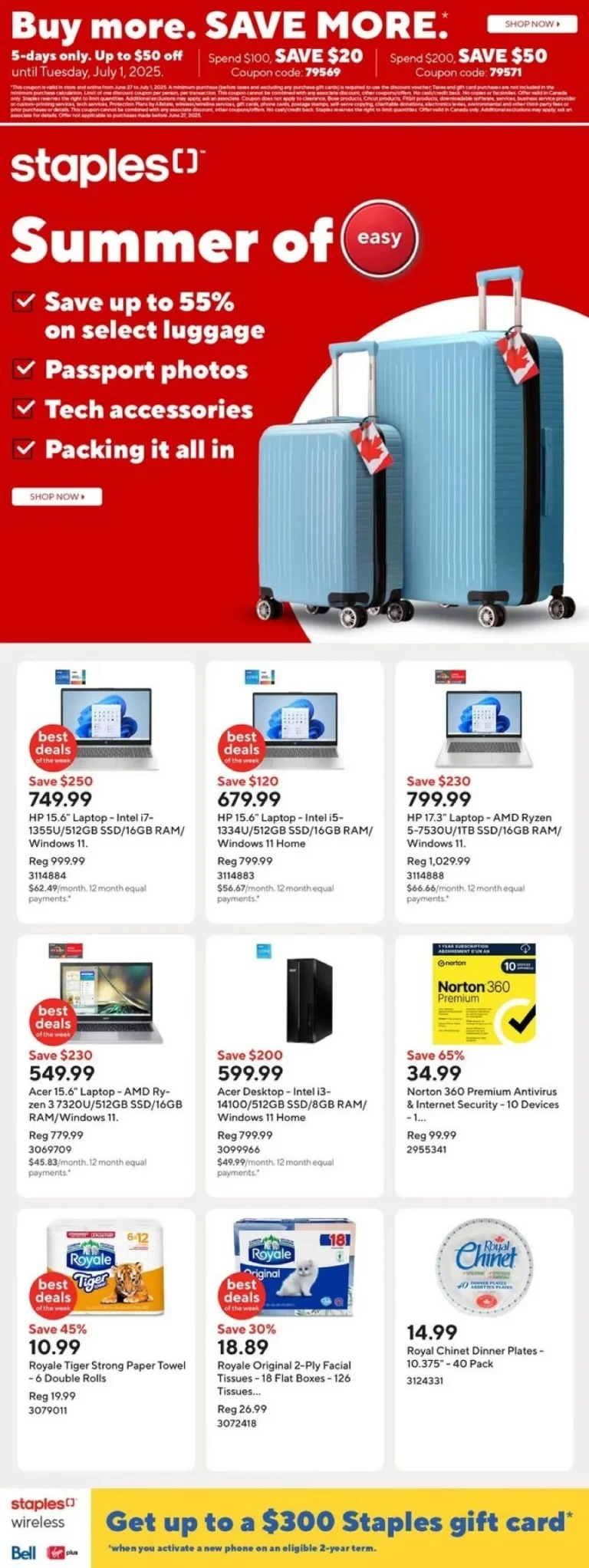 staples flyer