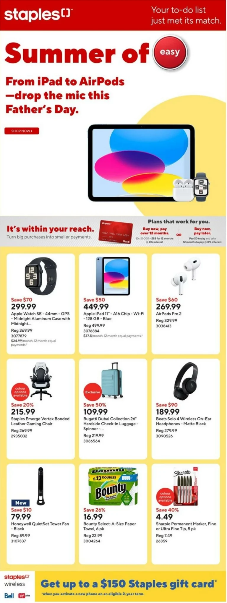 staples flyer