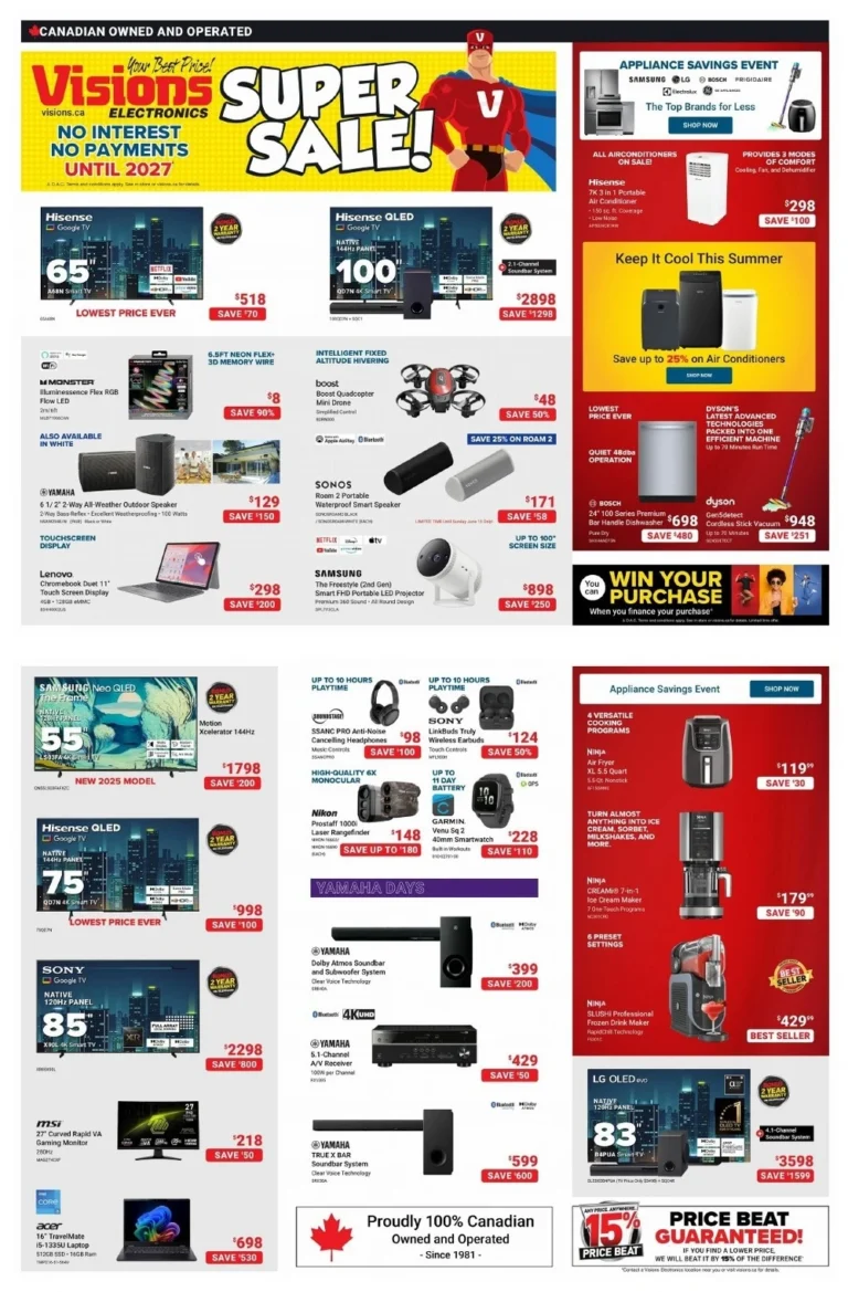visions electronics flyer