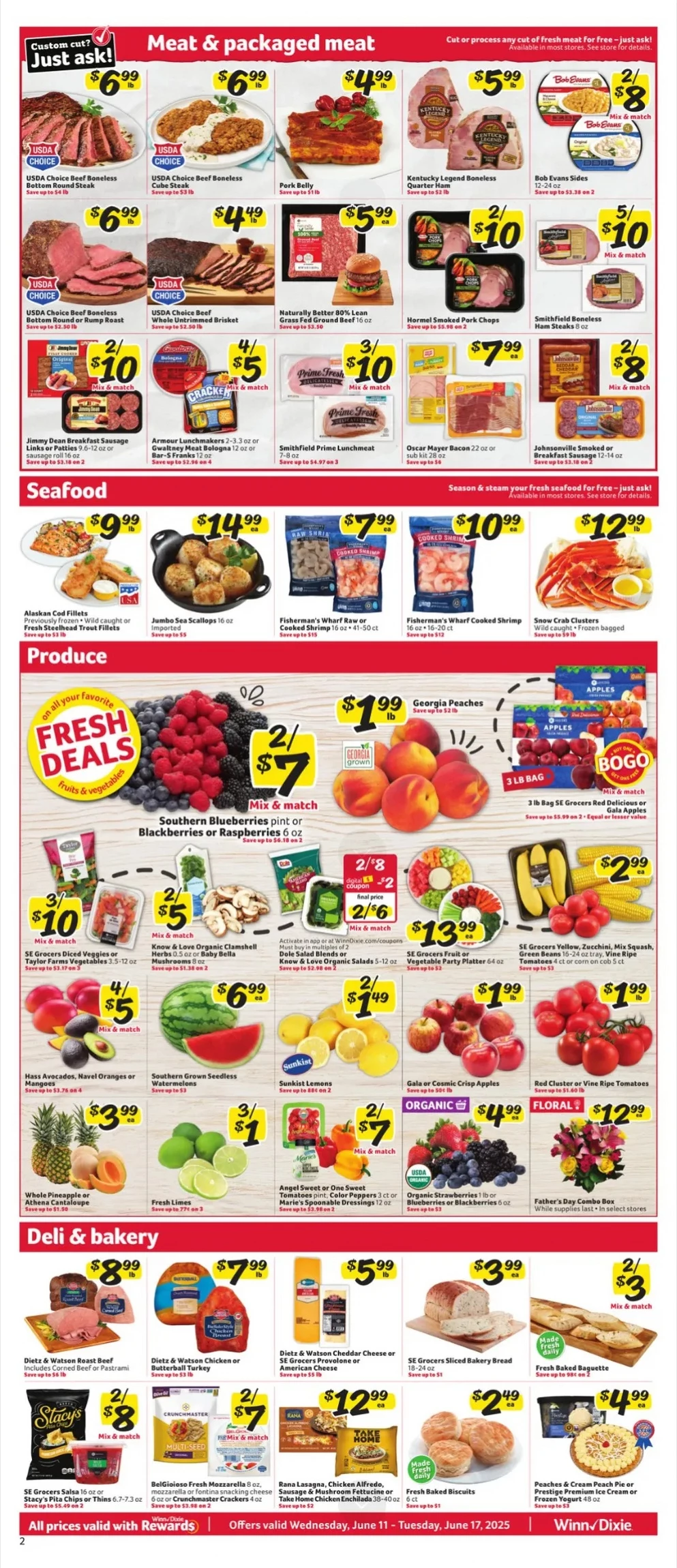 winn dixie weekly ad june 11 17 2