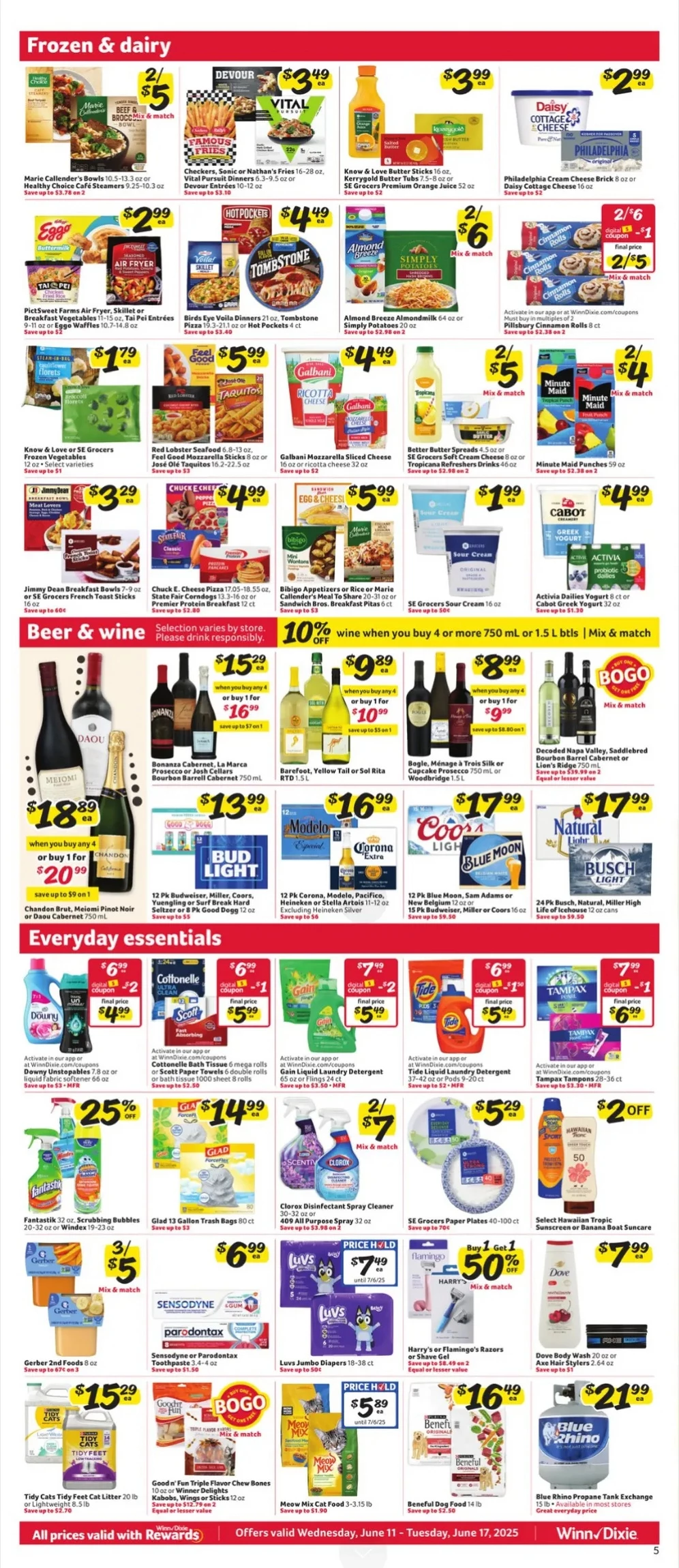winn dixie weekly ad june 11 17 7
