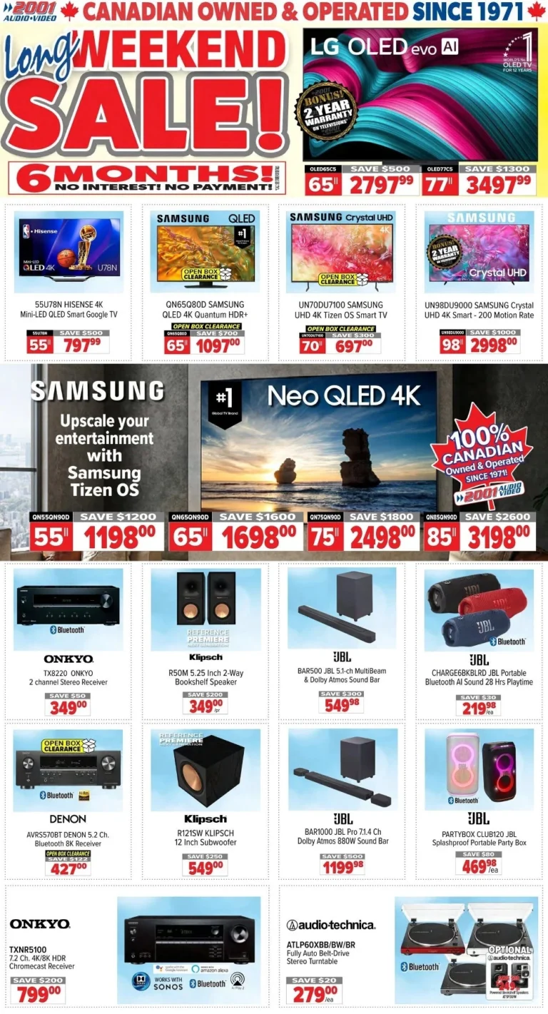 2001 audio video flyer