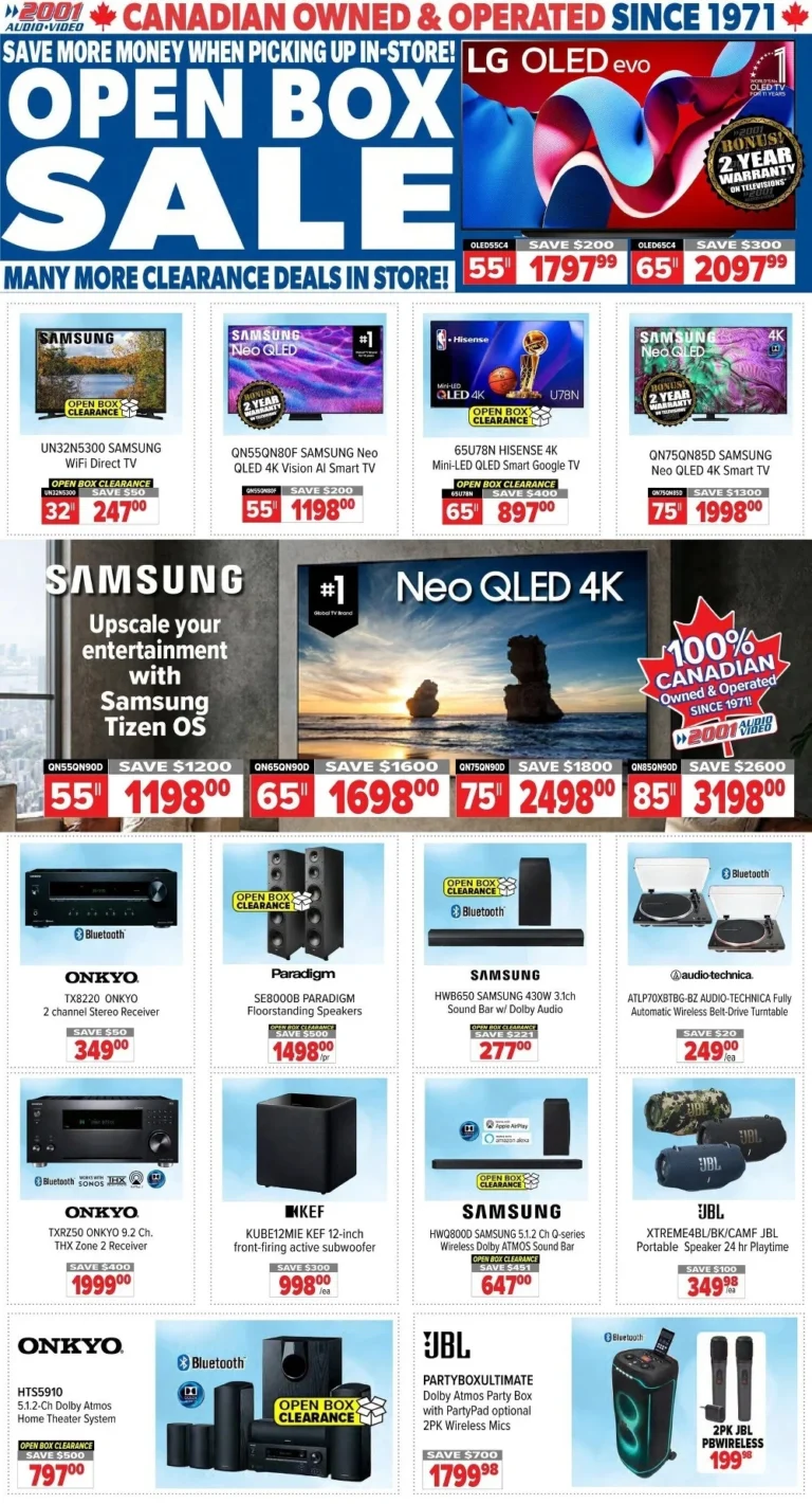 2001 audio video flyer