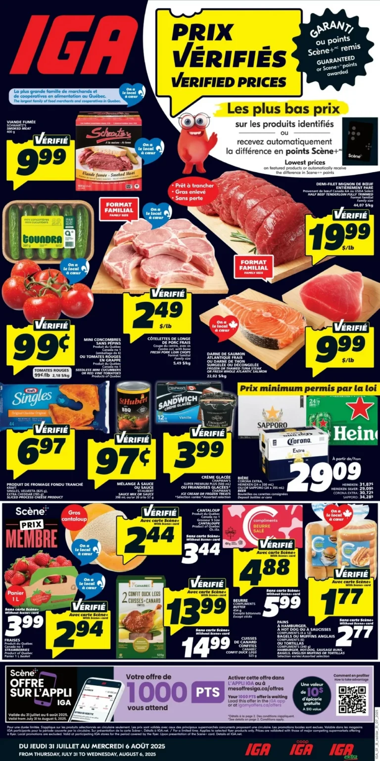 iga flyer, iga circulaire