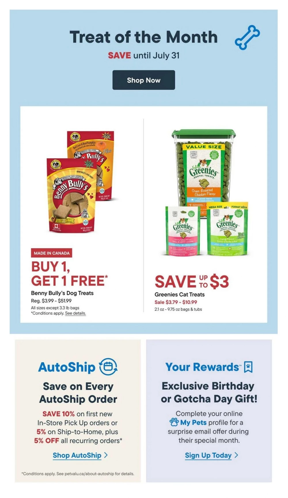 pet valu flyer july 17 30 11