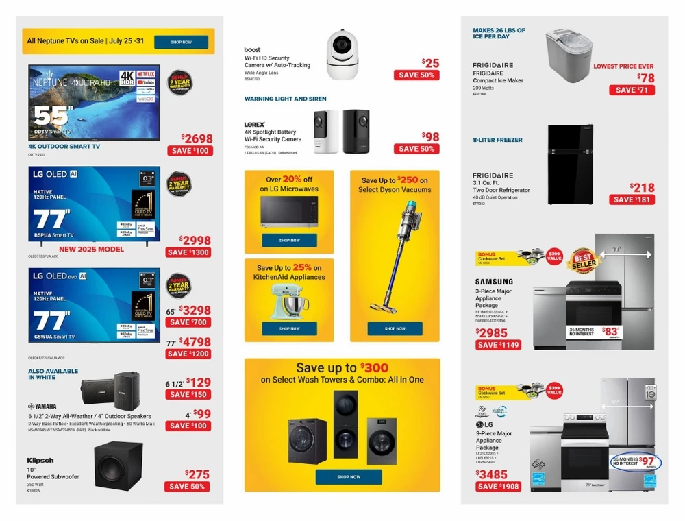 visions electronics flyer july 25 31 5