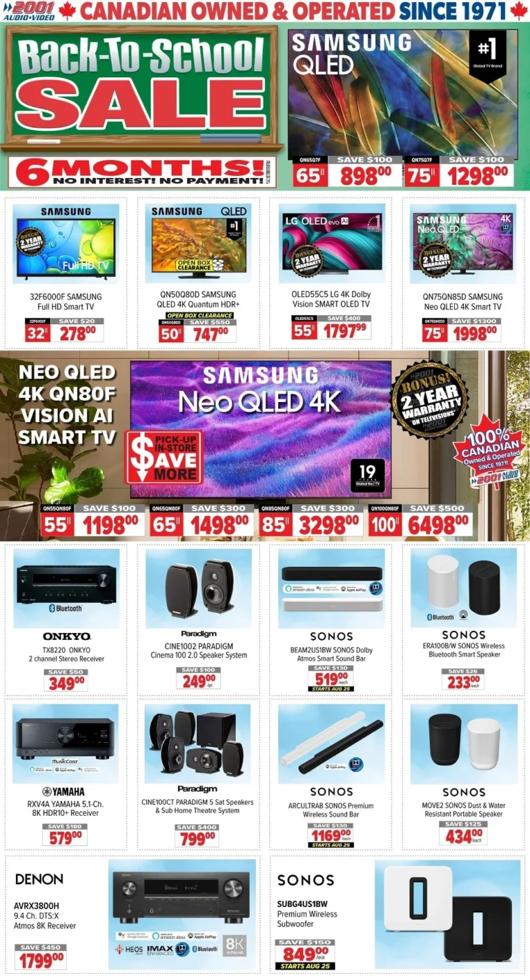 2001 audio video flyer canada