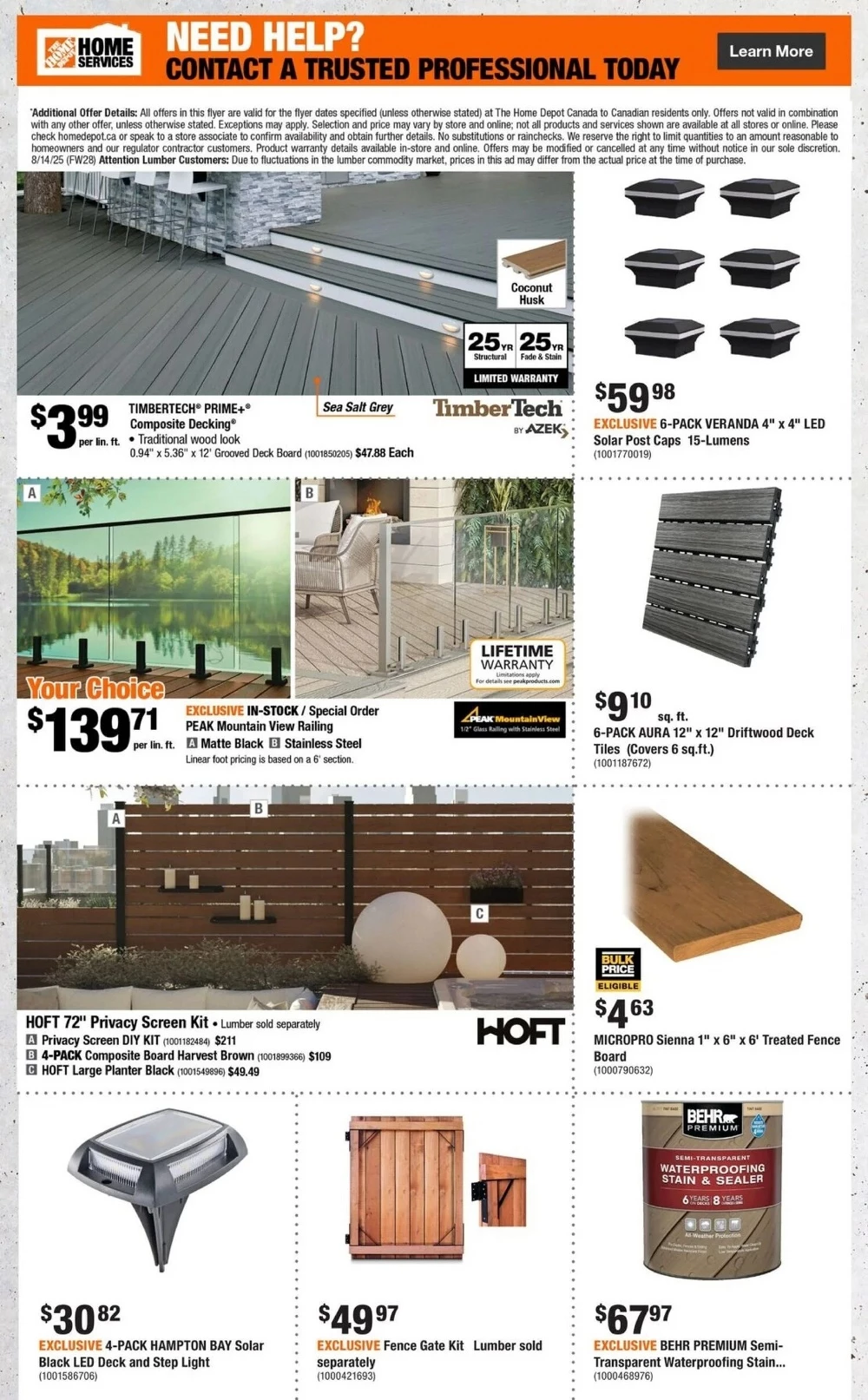 home depot flyer august 14 20 5