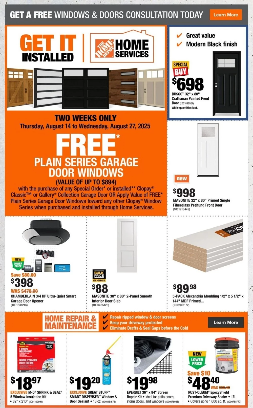 home depot flyer august 14 20 6