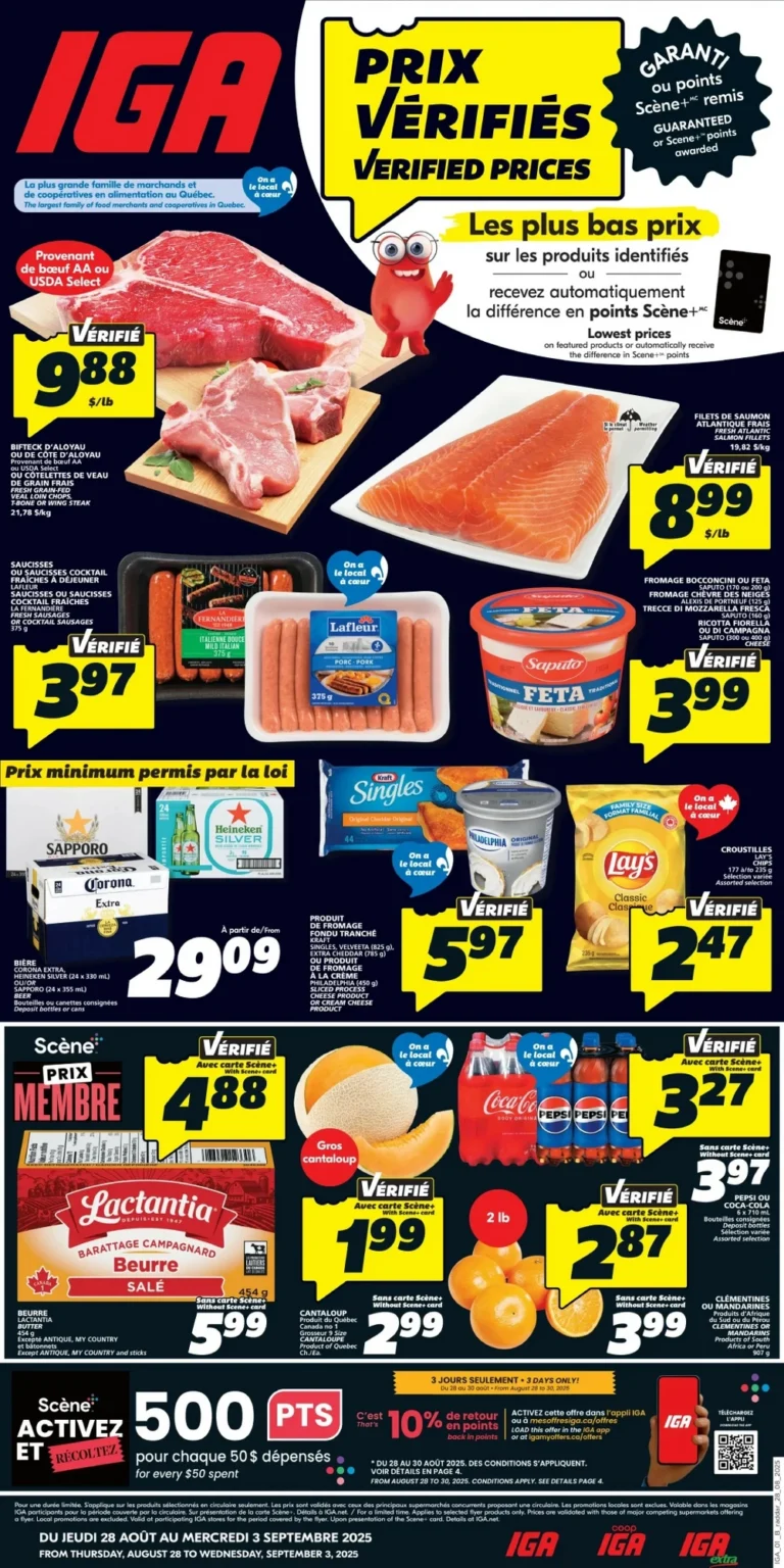 iga flyer, iga circulaire
