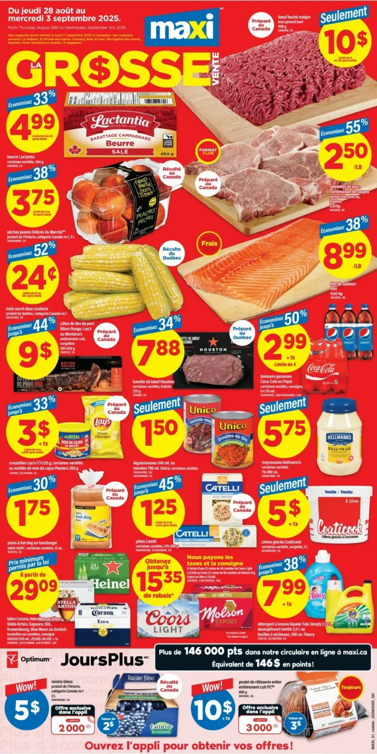 maxi flyer, maxi circulaire, maxi next week flyer