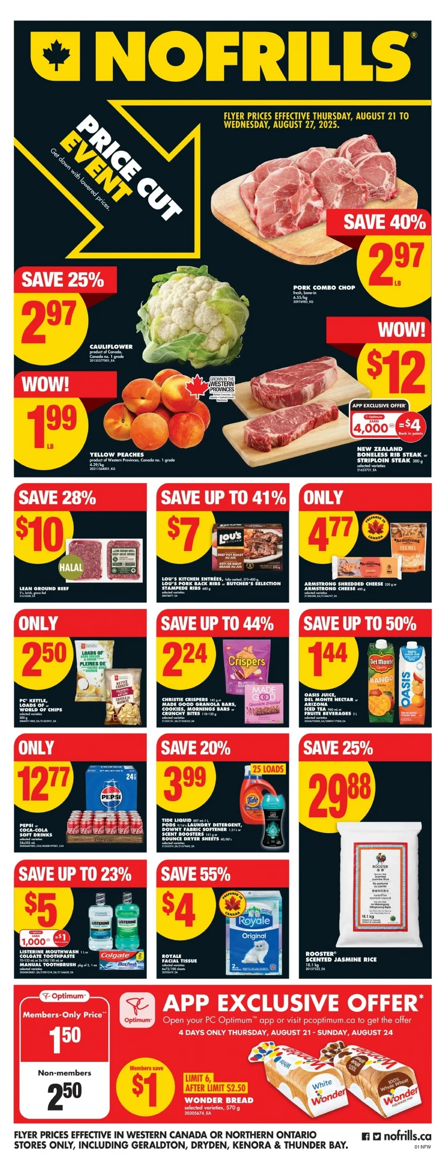 no frills flyer west august 21 27 2