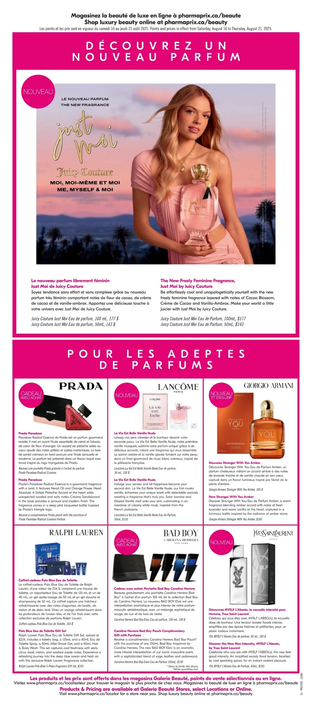 pharmaprix flyer august 16 21 14