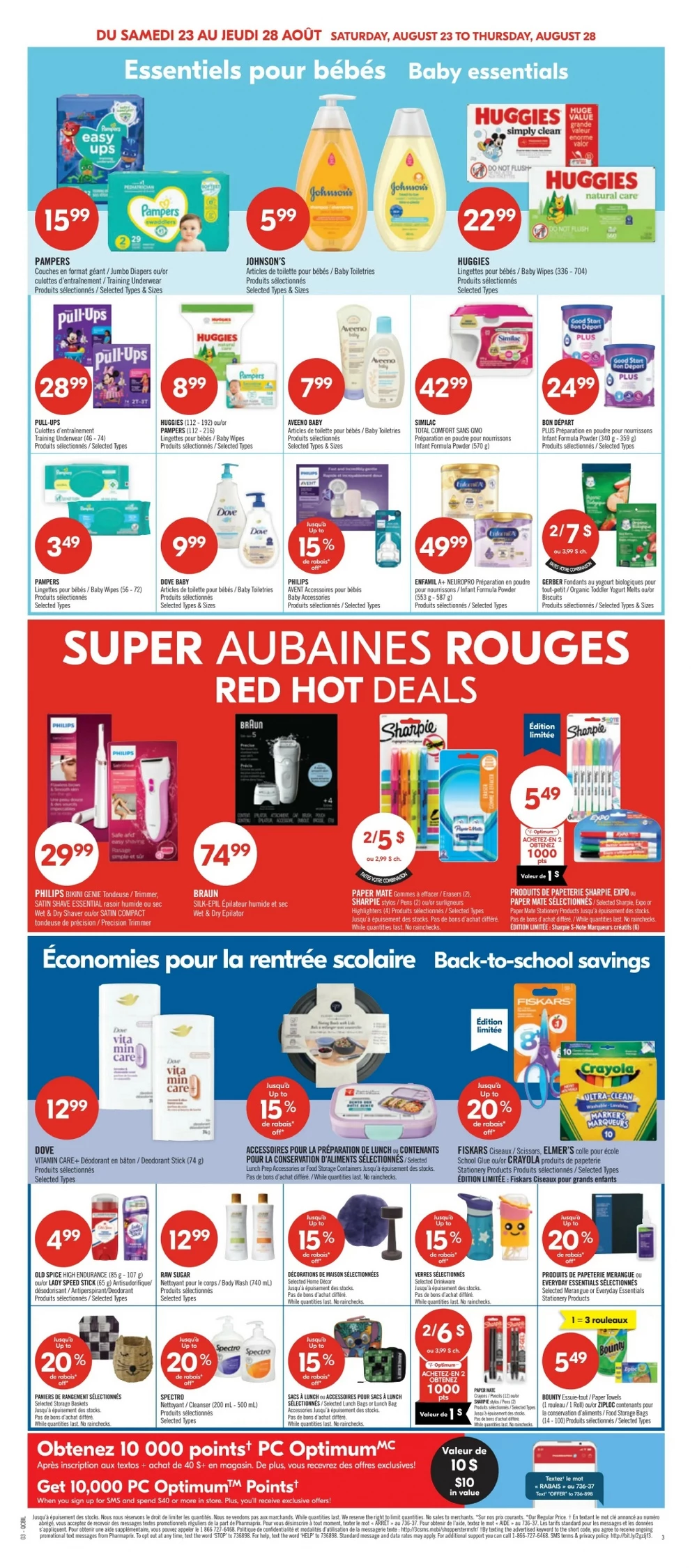 pharmaprix flyer august 23 28 11