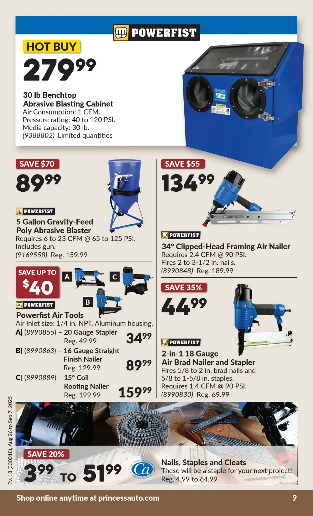 princess auto flyer august 26 september 7 12