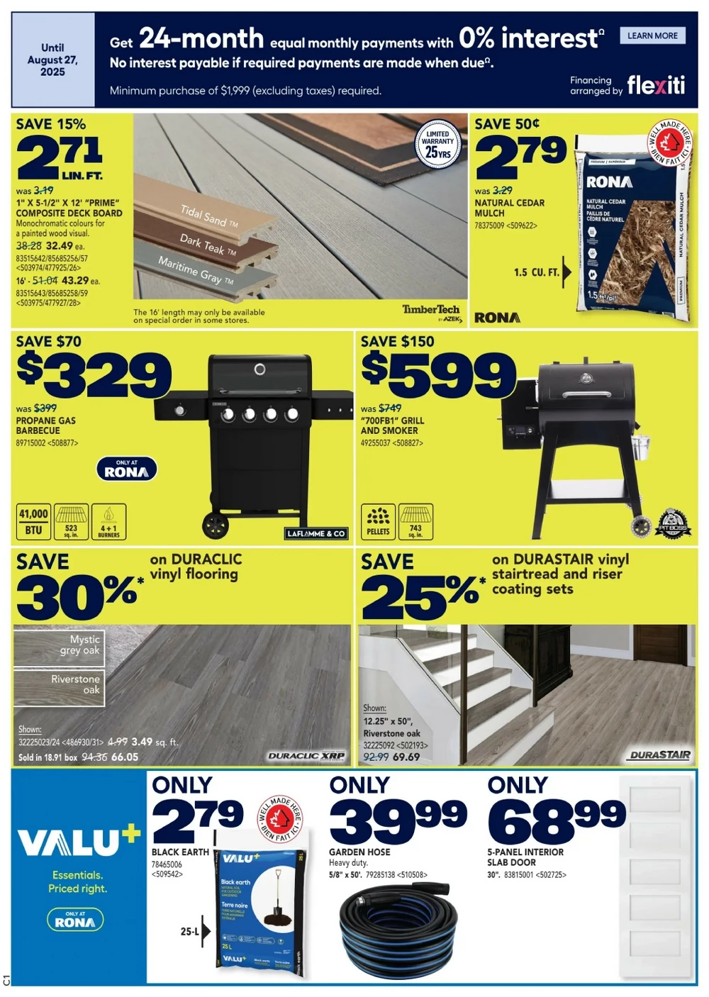 rona flyer august 21 27 circulaire 2