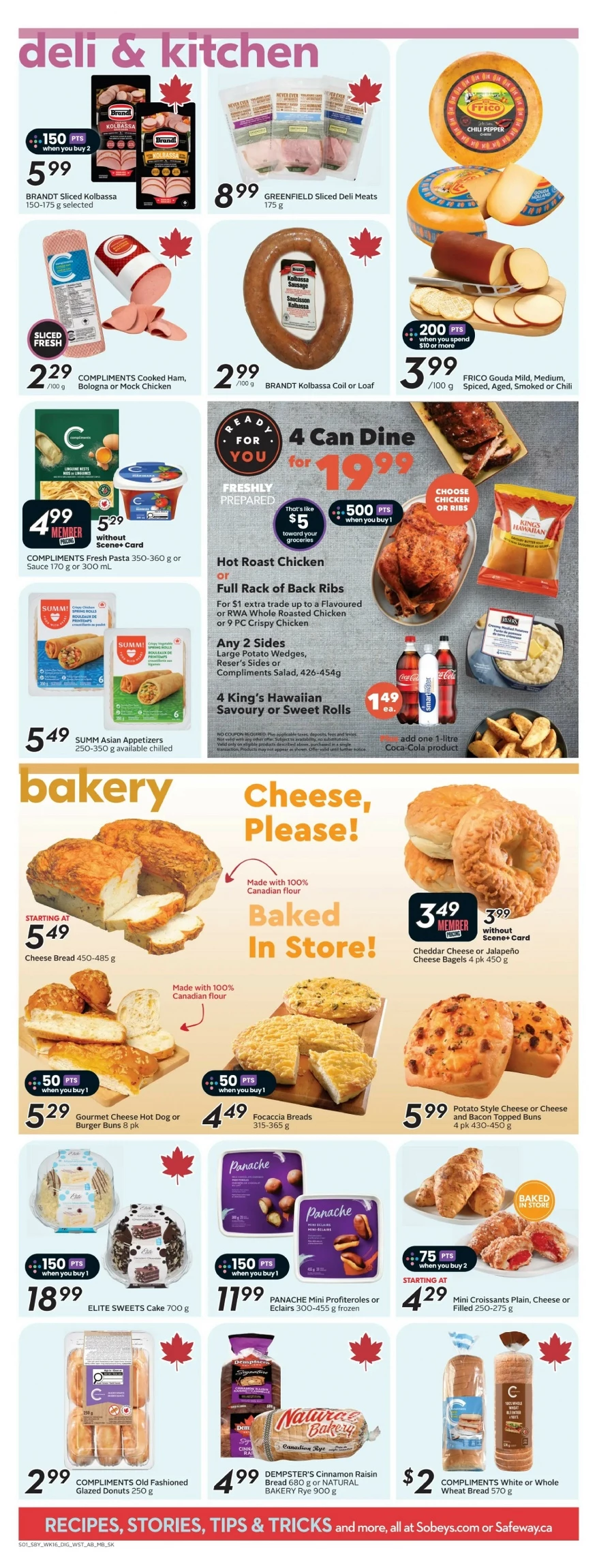 safeway sobeys flyer west august 14 20 10