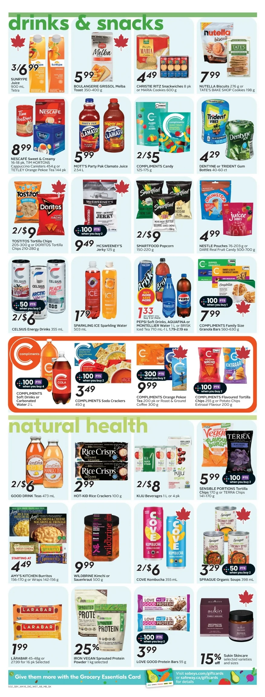 safeway sobeys flyer west august 14 20 11