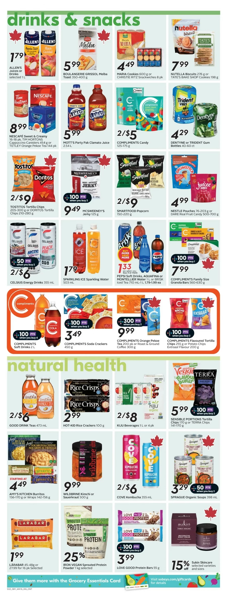 sobeys flyer ont august 14 20 11