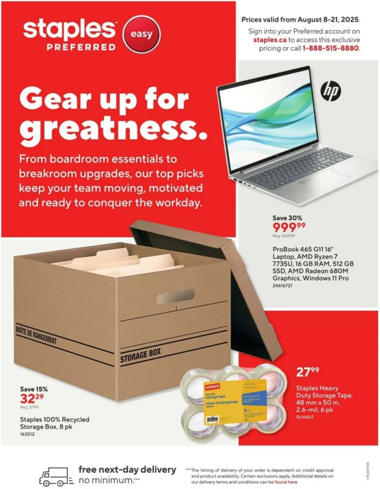 staples flyer