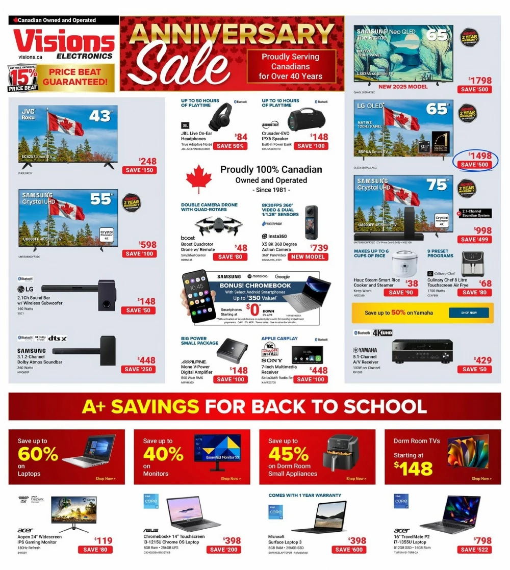 visions electronics flyer