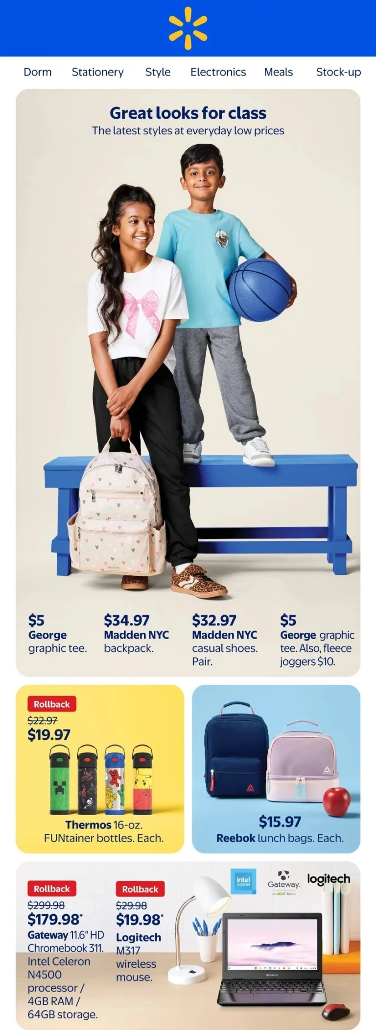 walmart great loof for class flyer